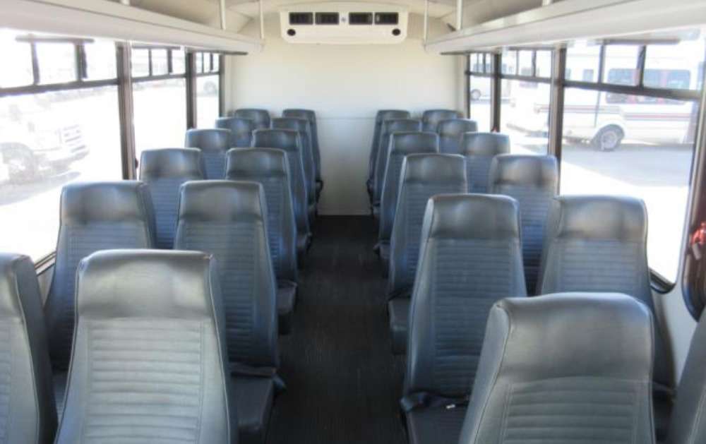 Seats of 25 seater mini bus for rent